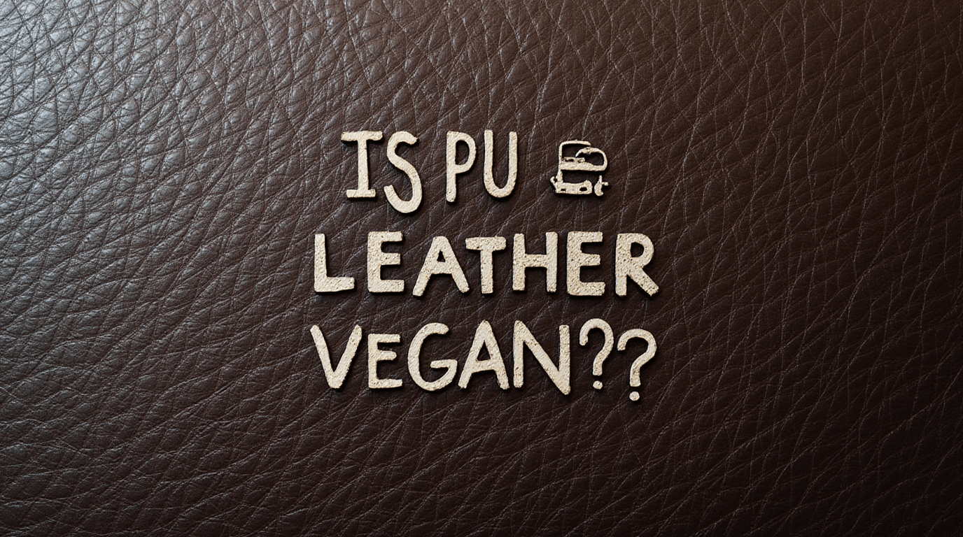 is pu leather vegan material closeup