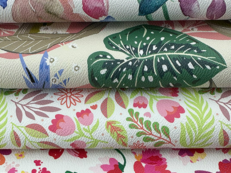 printed leather fabric