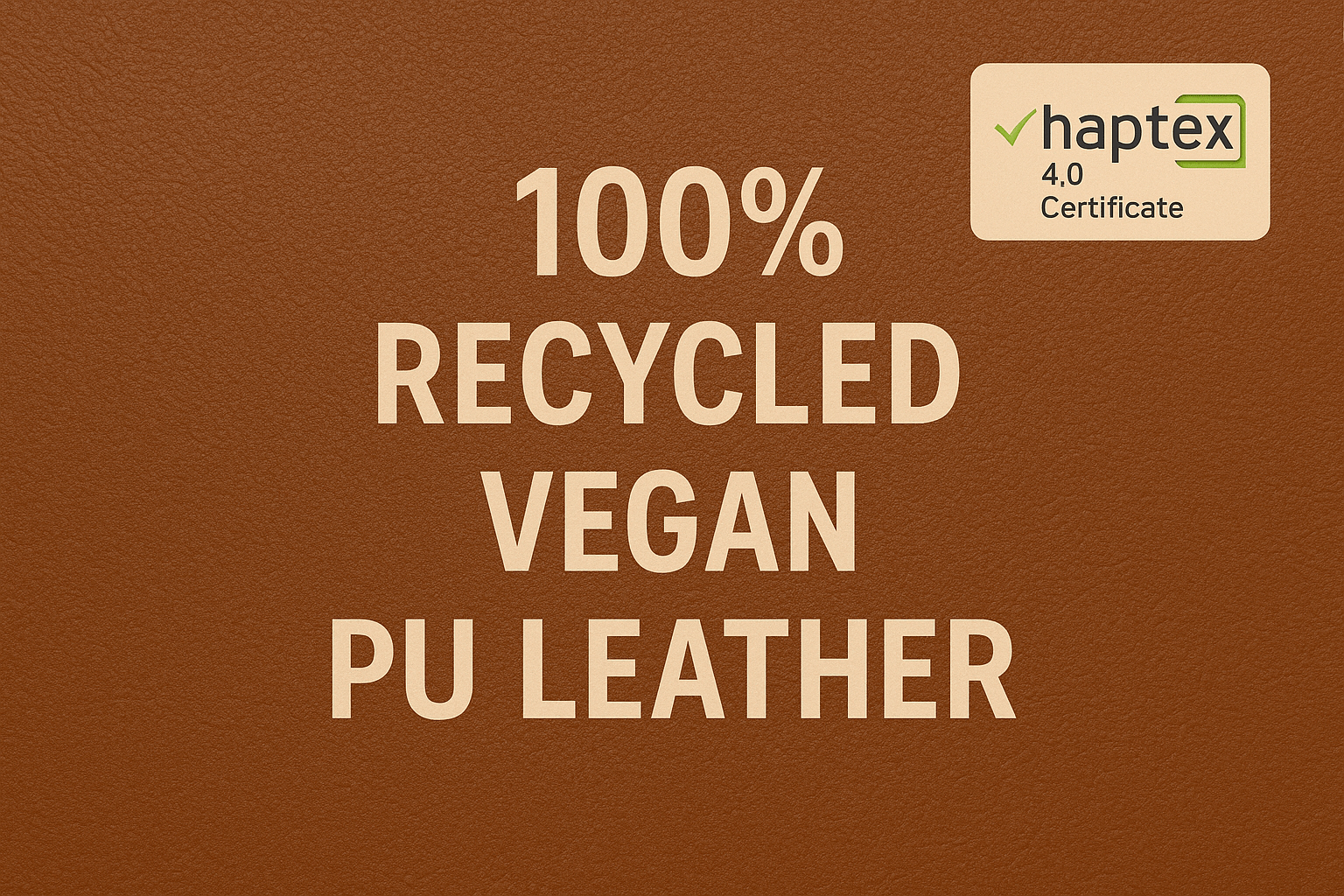 recycled vegan pu leather